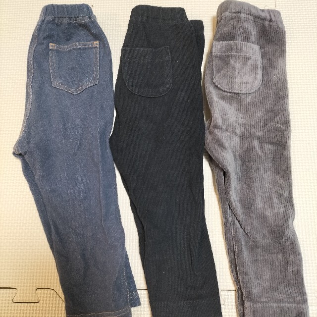 UNIQLO(ユニクロ)のユニクロ　レギンスパンツ　80　3枚　セット キッズ/ベビー/マタニティのベビー服(~85cm)(パンツ)の商品写真