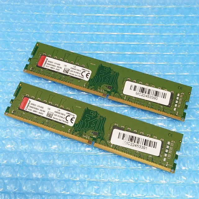 Kingston 32GB (16GBx2) DDR4-2400 (402 スマホ/家電/カメラのPC/タブレット(PCパーツ)の商品写真