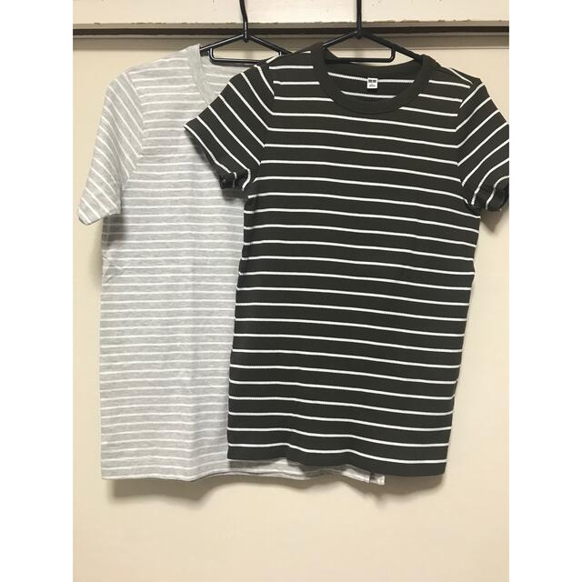 UNIQLO(ユニクロ)のユニクロ　Tシャツ　2枚セット レディースのトップス(Tシャツ(半袖/袖なし))の商品写真