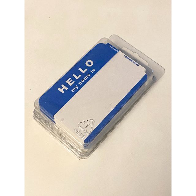 Supreme(シュプリーム)の★青100枚★HELLO my name is★ネームバッヂ★ブルー★ステッカー エンタメ/ホビーのCD(ヒップホップ/ラップ)の商品写真