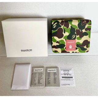 スウォッチ(swatch)の［Nikk様専用］SWATCH X BAPE BIG BOLD M 保証書付(腕時計(アナログ))