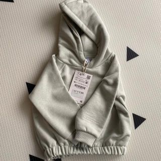 ザラキッズ(ZARA KIDS)のzaraベビー　フード付きスウェット値下げ(トレーナー)