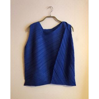 プリーツプリーズイッセイミヤケ(PLEATS PLEASE ISSEY MIYAKE)のプリーツプリーズ　カットソー　ブルー　3サイズ(カットソー(半袖/袖なし))