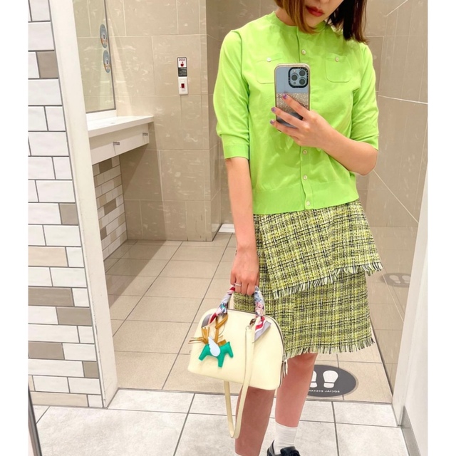 【新品タグ付き】LE CIEL BLEU Tweed Mini Skirt 36