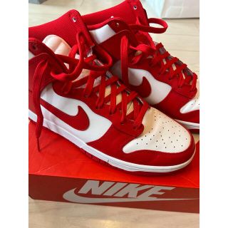 ナイキ(NIKE)のNike Dunk High Championship White Red(スニーカー)