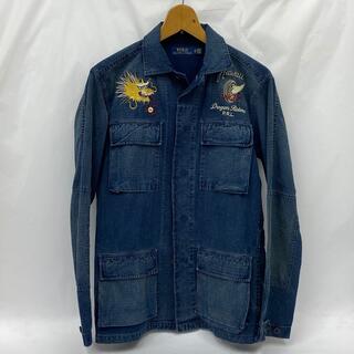 ポロラルフローレン(POLO RALPH LAUREN)のラルフローレン　デニムジャケット　刺繍　シャツ　龍　ブルー　長袖　r335(Gジャン/デニムジャケット)