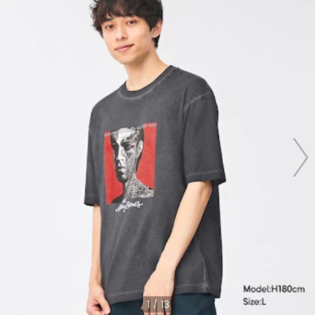 GU(ジーユー)のザ・ローリング・ストーンズ（ビッグTシャツ） エンタメ/ホビーのタレントグッズ(ミュージシャン)の商品写真