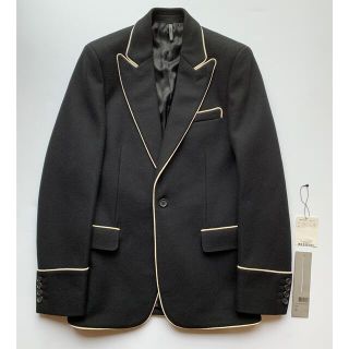 ディオールオム(DIOR HOMME)の美品 Dior homme 06aw カシミア混パイピングジャケット 46(テーラードジャケット)