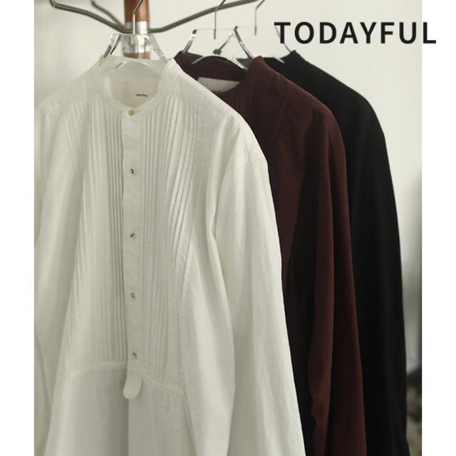 TODAYFUL(トゥデイフル)のTODAYFUL  Tuck Dress Shirts タックドレスシャツ レディースのトップス(シャツ/ブラウス(長袖/七分))の商品写真
