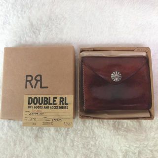 ダブルアールエル(RRL)の【名作】RRLダブルアールエル コンチョボタン 財布 本革 レザー(折り財布)