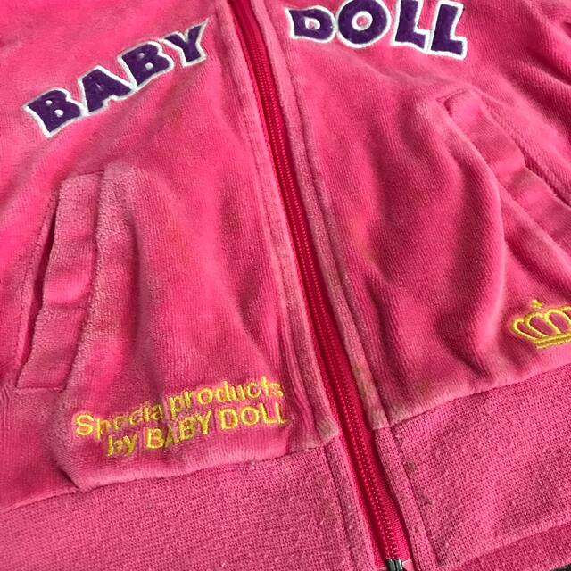BABYDOLL(ベビードール)のベビードール パーカーミッキー80cmピンク キッズ/ベビー/マタニティのベビー服(~85cm)(トレーナー)の商品写真