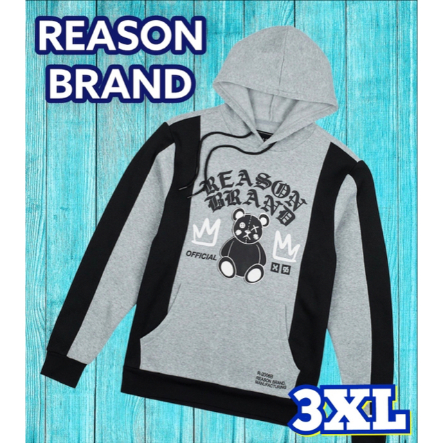 REASON BRAND パーカー　3XL メンズのトップス(パーカー)の商品写真