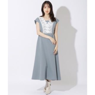 ウィルセレクション(WILLSELECTION)の※最終値下★新品同様★WILLSELECTION レース切替ワンピース(ひざ丈ワンピース)