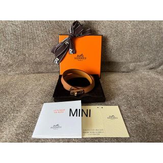 エルメス(Hermes)の新品 エルメスHERMES レザーブレスレット ミニケリー ドゥブルトゥール (ブレスレット/バングル)