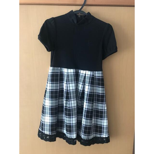 シルバー金具 新品!組曲 黒 ワンピース 2点セット サイズL