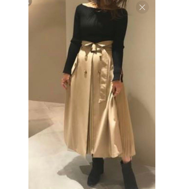 フレイアイディー プリーツコンビスカート 秋服 トレンチ型 サイズ2