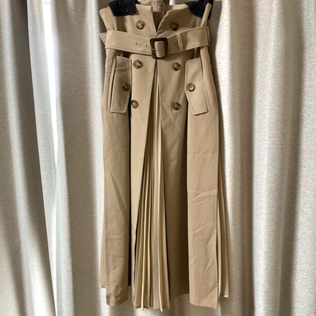 フレイアイディー プリーツコンビスカート 秋服 トレンチ型 サイズ2