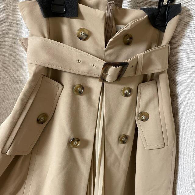 フレイアイディー プリーツコンビスカート 秋服 トレンチ型 サイズ2