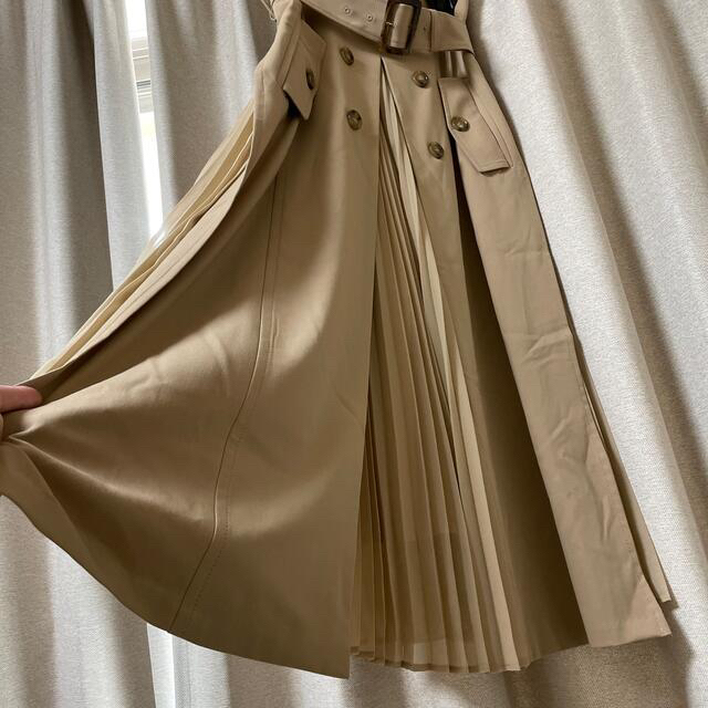 フレイアイディー プリーツコンビスカート 秋服 トレンチ型 サイズ2