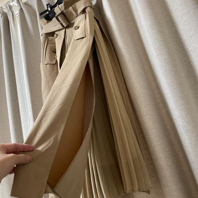 フレイアイディー プリーツコンビスカート 秋服 トレンチ型 サイズ2
