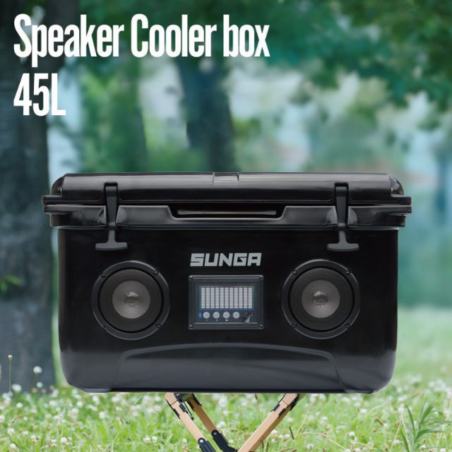 SUNGA Bluetooth スピーカークーラーボックス 45L ブラック スポーツ/アウトドアのフィッシング(その他)の商品写真