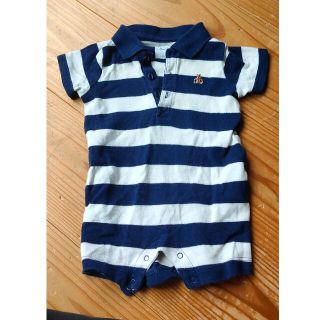 ベビーギャップ(babyGAP)のbabyGAP ボーダー ロンパース 3-6month 60cm(ロンパース)