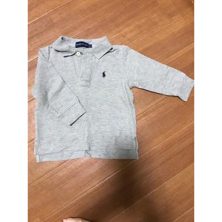 ラルフローレン(Ralph Lauren)のラルフローレン　長袖ポロシャツ　80 グレー(シャツ/カットソー)