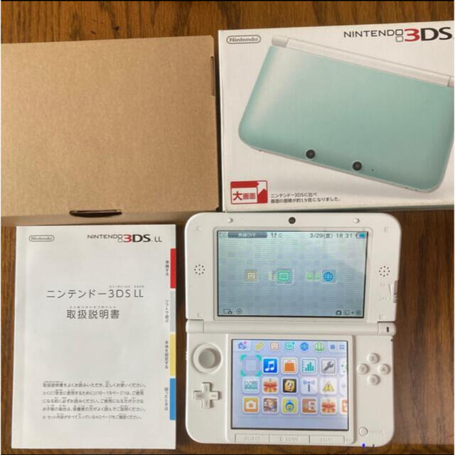 ニンテンドー 3DS LL 本体 シルバー 偽トロ キャプチャー