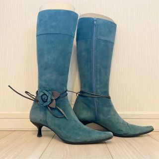 エンゾーアンジョリーニ(Enzo Angiolini)のEnzo Angiolini　ロングブーツ　本革スエード(ブーツ)