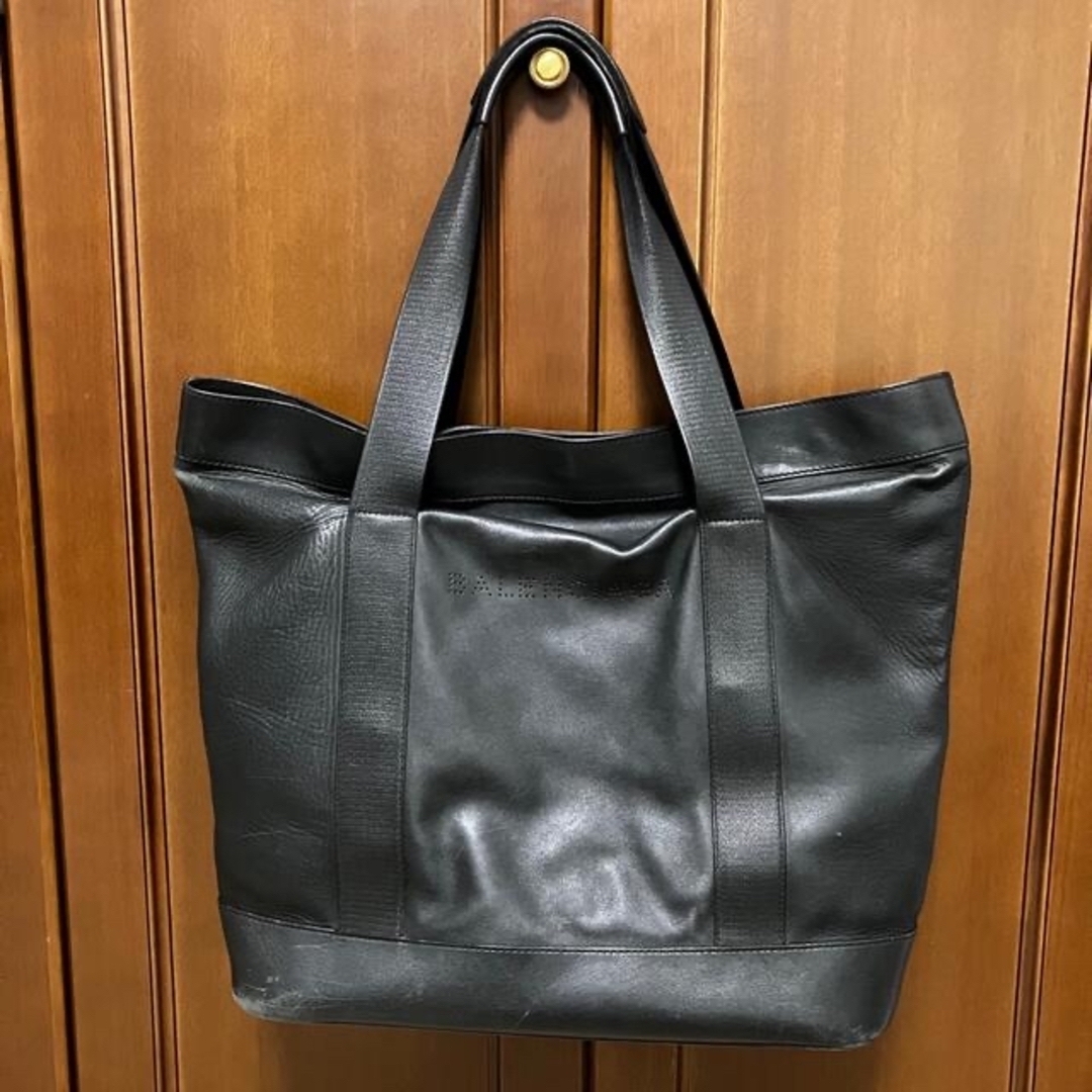 BALENCIAGAバレンシアガ　レザートートバッグ　ブラック