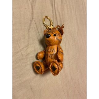 MCM - MCM テディベア キーホルダー ベア チャーム ブラウン レザー の