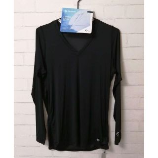 シースリーフィット(C3fit)の【訳あり】C3fit Cooling V-Neck L/S Lサイズ 黒(ウェア)