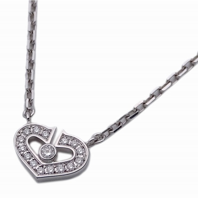 【★大感謝セール】 Cartier ダイヤモンド ホワイトゴールド ハート レディース ネックレス カルティエ - ネックレス 【★大感謝セール】 Cartier ダイヤモンド ホワイトゴールド ハート レディース ネックレス カルティエ - ネックレス