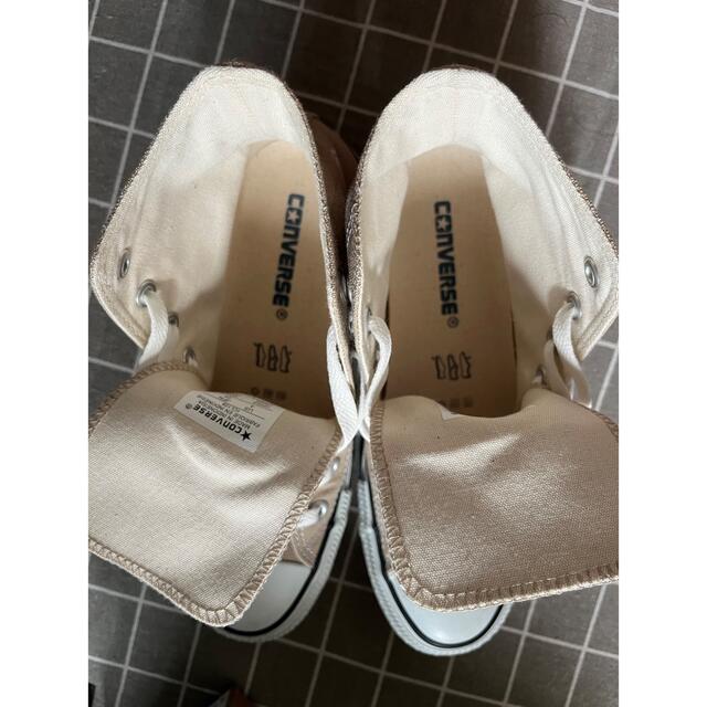 CONVERSE(コンバース)のまあまあ様専用⭐︎コンバースオールスター 人気のベージュカラー23センチ レディースの靴/シューズ(スニーカー)の商品写真