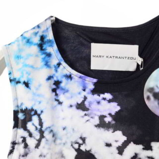 MARY KATRANTZOUプリントシルクシフォンブラウス