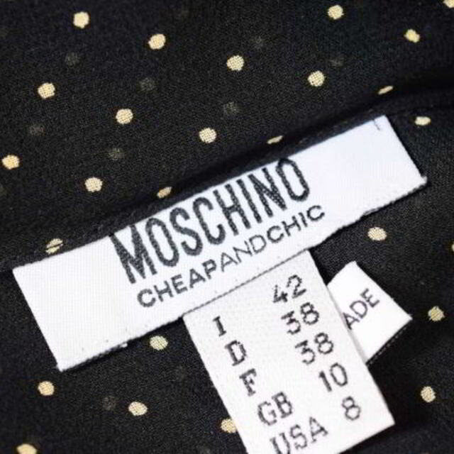 MOSCHINO(モスキーノ)のMOSCHINO CHEA&CHIC シルク ドット ワンピース レディースのワンピース(その他)の商品写真