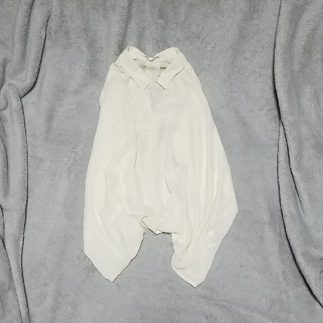 silk　シルク　変形アシンメトリーシアシャツ　38