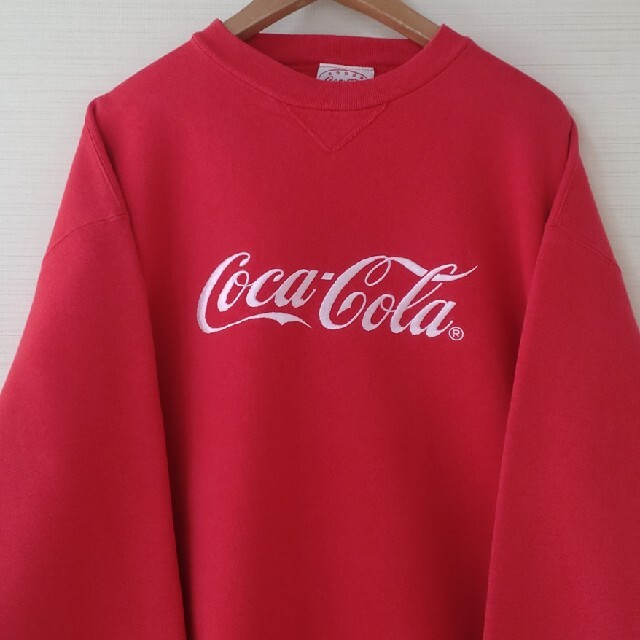 コカ・コーラ(コカコーラ)の☆US古着1993年コカ・コーラ/刺繍/スウェット/L メンズのトップス(スウェット)の商品写真