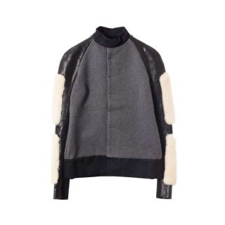 リックオウエンス(Rick Owens)のRick Owens ミックスパーツ ライダースジャケット(ライダースジャケット)