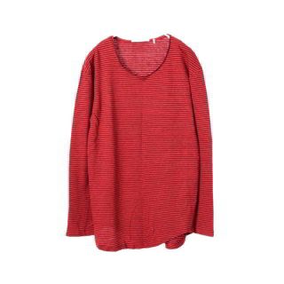 イザベルマラン(Isabel Marant)のISABEL MARANT リネン ボーダー ロング カットソー(カットソー(長袖/七分))