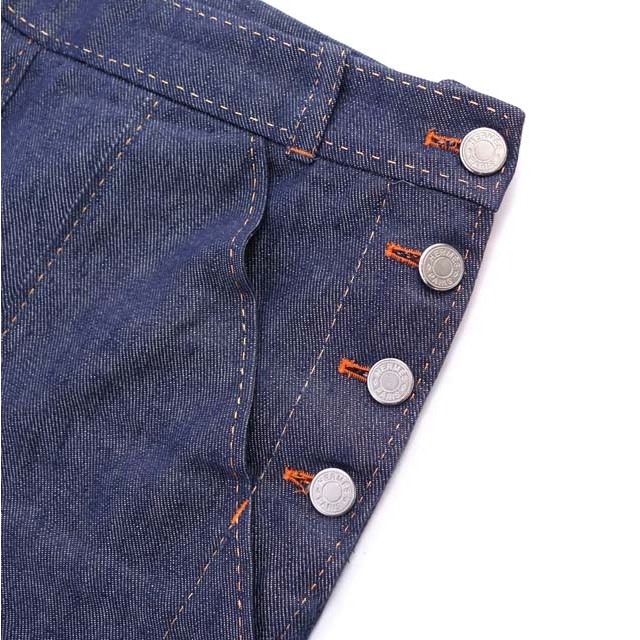 HERMES - エルメス デニムパンツ ゴルチエ期 セリエボタン HERMES - エルメス デニムパンツ ゴルチエ期 セリエボタン