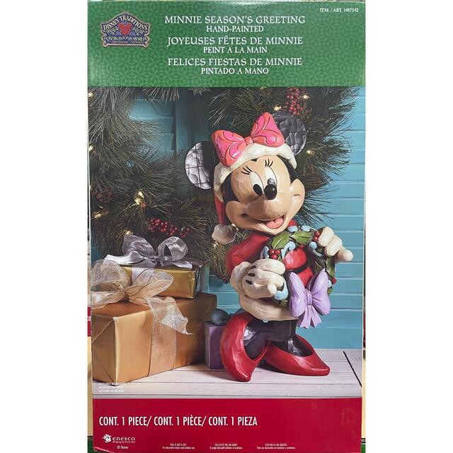 【新品・未開封】ジム ショア ディズニー サンタの置物 ミニーマウス 2