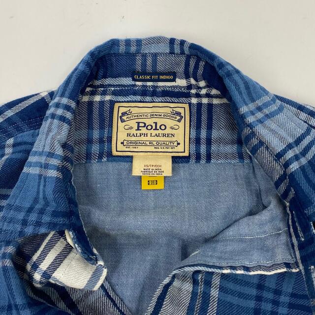 POLO RALPH LAUREN(ポロラルフローレン)のポロラルフローレン　チェック　ブルー　シャツ　長袖　r344 メンズのトップス(シャツ)の商品写真