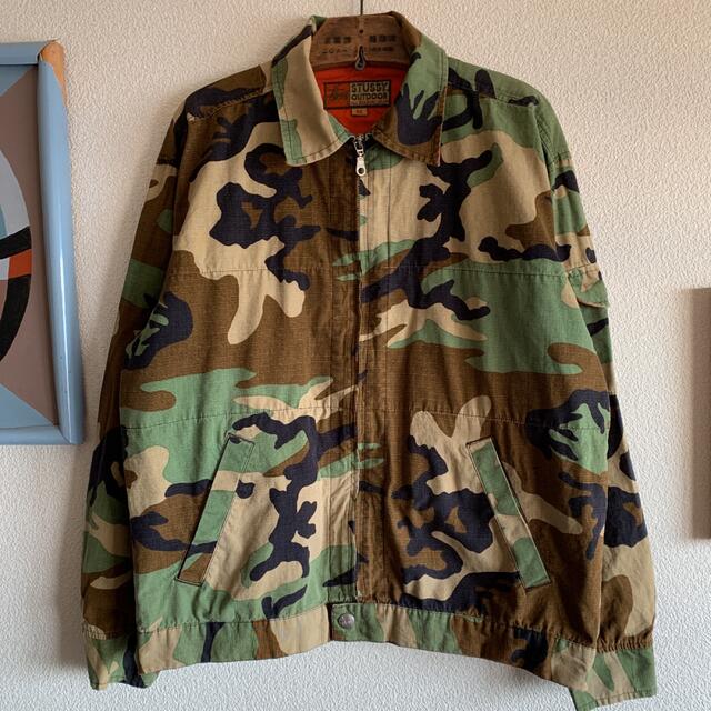 90's OLD STUSSY OUTDOOR ナイロンカモジャケット L 迷彩 - ナイロン