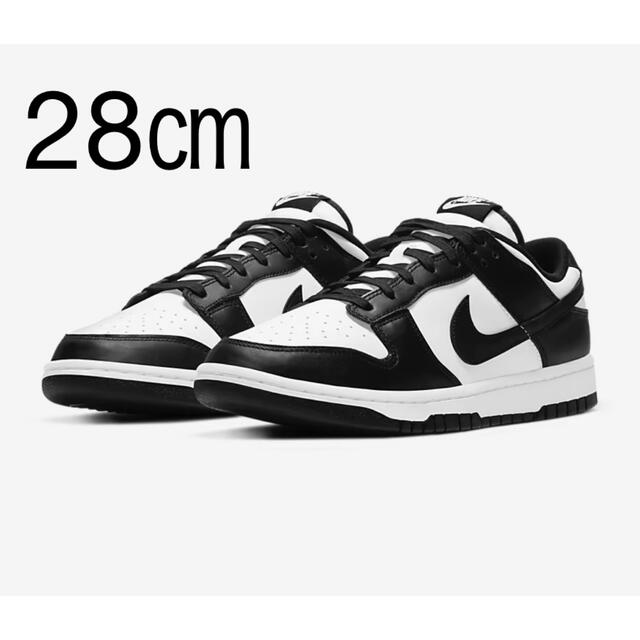 スニーカー28㎝ Nike Dunk Low White Black Panda パンダ