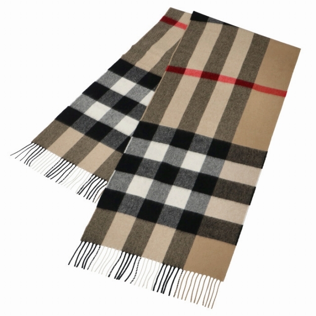 BURBERRY マフラー カシミアスカーフ ストール メガチェック | フリマアプリ ラクマ