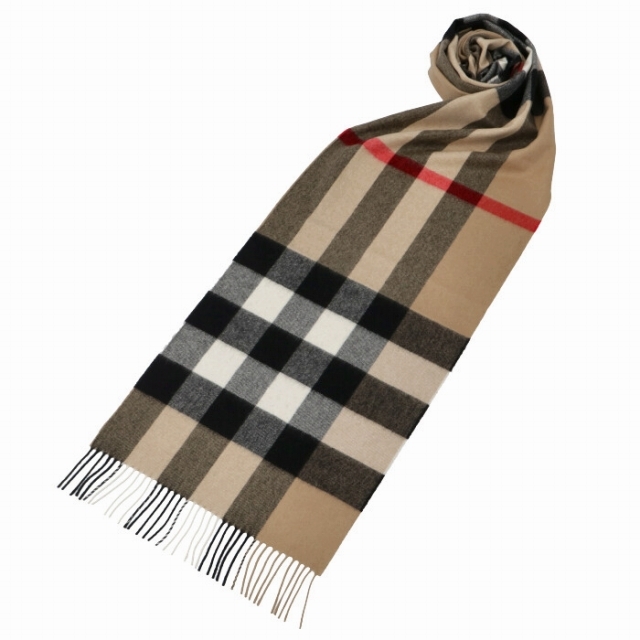 BURBERRY - BURBERRY マフラー カシミアスカーフ ストール メガ