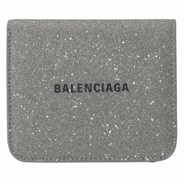 Balenciaga - BALENCIAGA 財布 二つ折り グリッター ミニ ロゴ