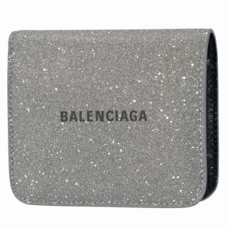 バレンシアガ(Balenciaga)のBALENCIAGA 財布 二つ折り グリッター ミニ ロゴ キャッシュ(財布)