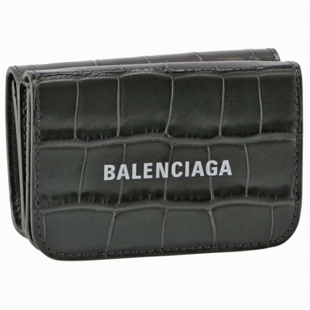 BALENCIAGA 財布 三つ折り ミニ ロゴ キャッシュ ドット | フリマアプリ ラクマ